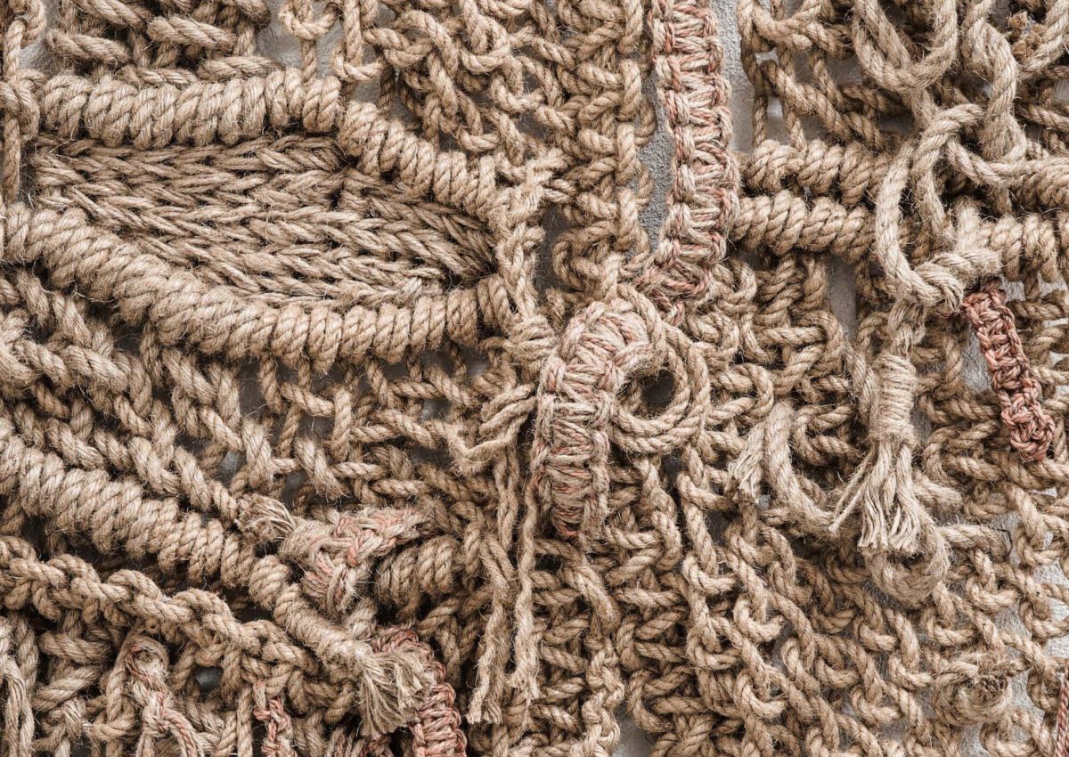 María José Valero - detalle de tapiz obra artística