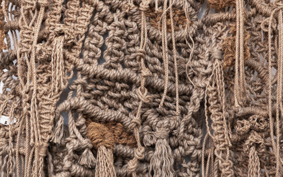 María José Valero - detalle de tapiz obra artística