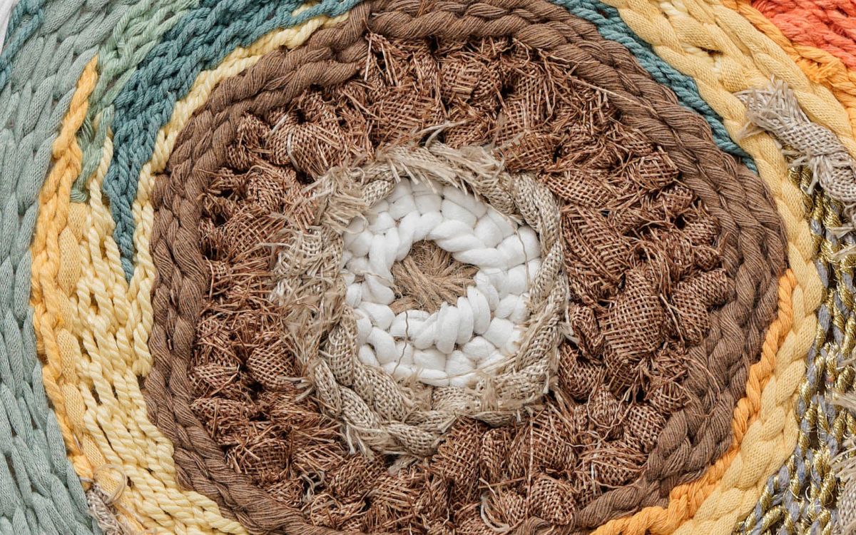 María José Valero - detalle de tapiz obra artística